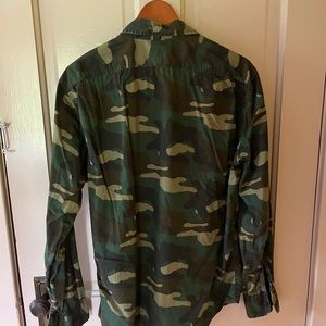 JCrew camo button down shirt